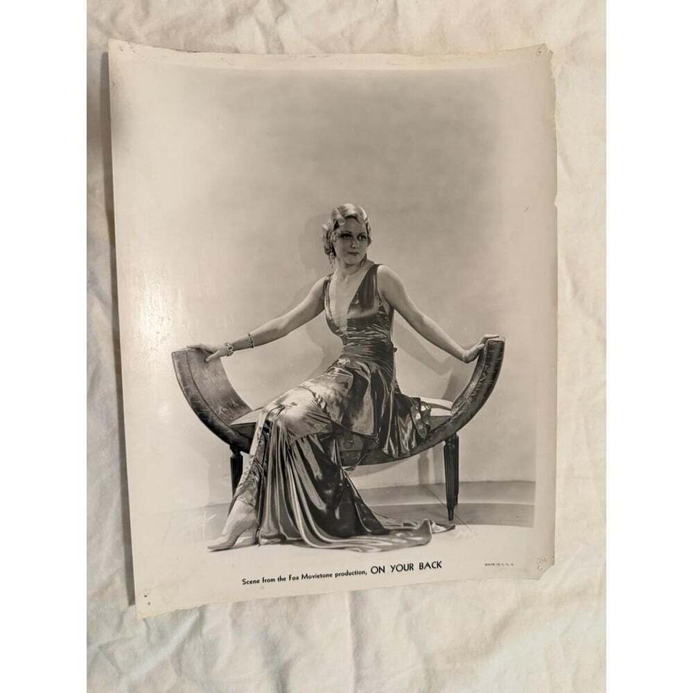 1930 On Your Back Vintage Photo Irene Rich Pre-Code Fox Movietone Fashion 8x10